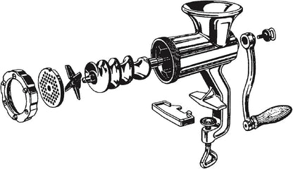 2 Pcs Meat Grinder, 1 Pastry Attachment Including Screw Clamp