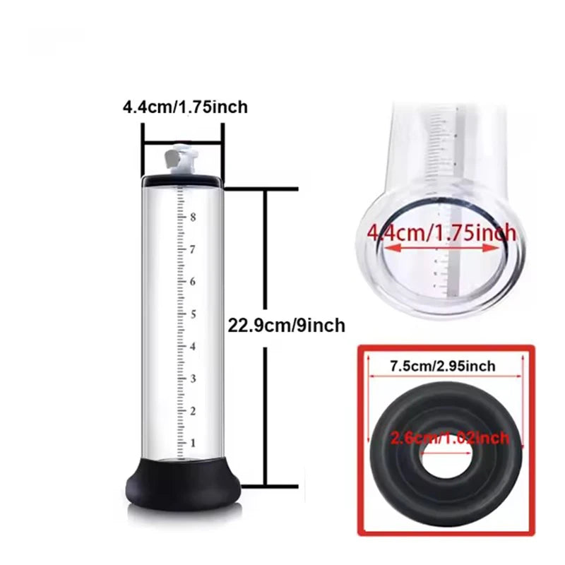 Acrylic Penis Enlarger Pump Sex Toy Men
