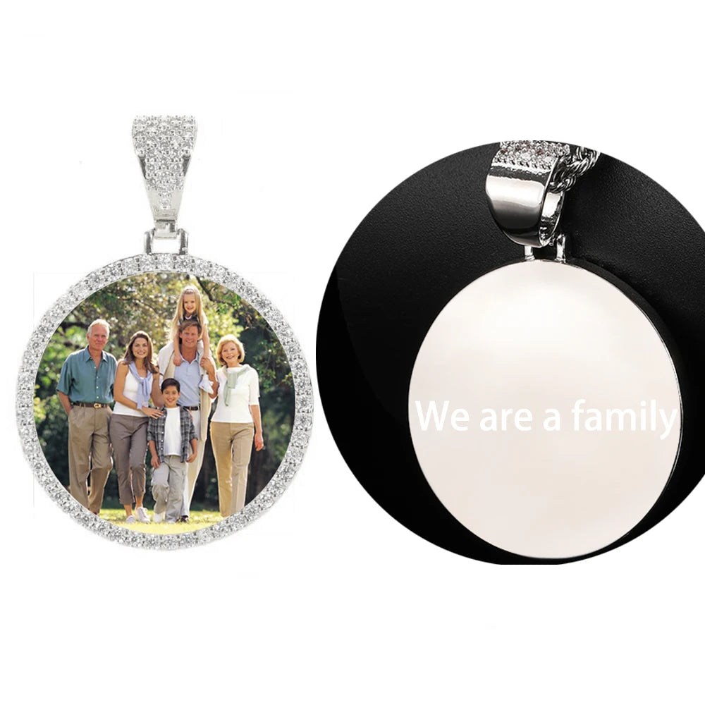 Hip Hop Jewelry Bling CZ Picture Necklace