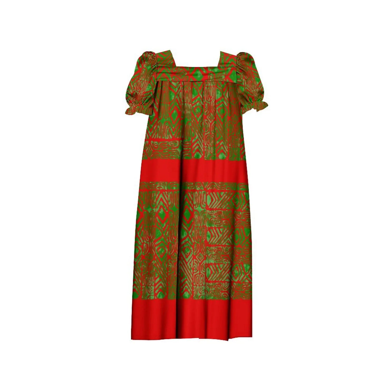 Mumu Dress Samoan Family Set Pacific Island Design
