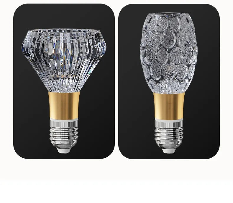 Acrylic Crystal LED Bulb Chandelier Fairy Lamp