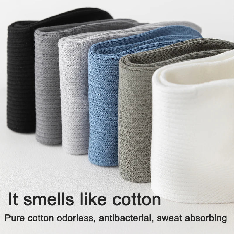 6Pairs Men Cotton Mesh Socks