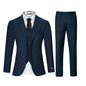 3pcs Men's Classic Solid Color Suit Regular Fit