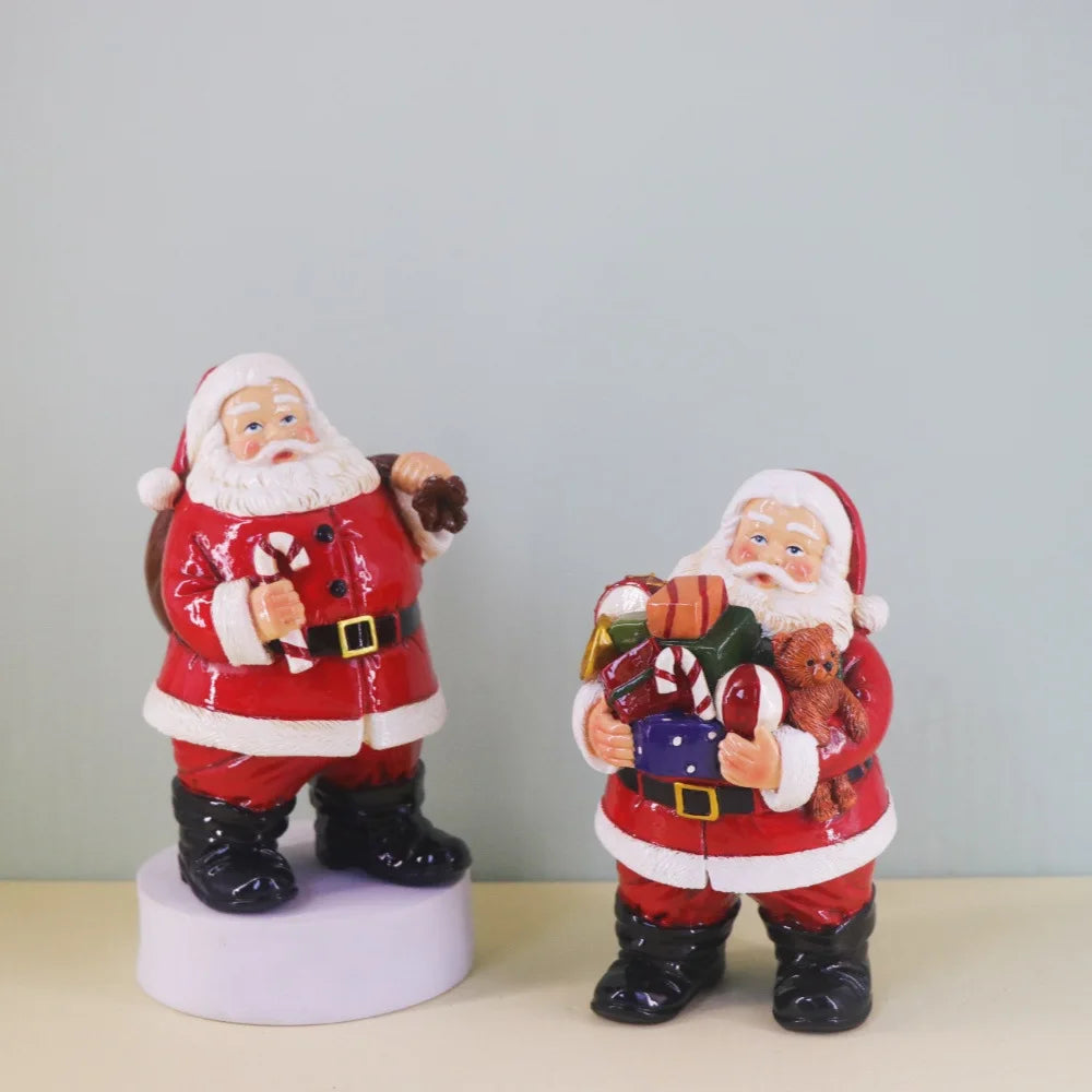 Resin Santa Claus Sculpture Holiday Accessories Decoration