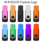 10pcs Flash Drive Flash Memory Card Memory Stick
