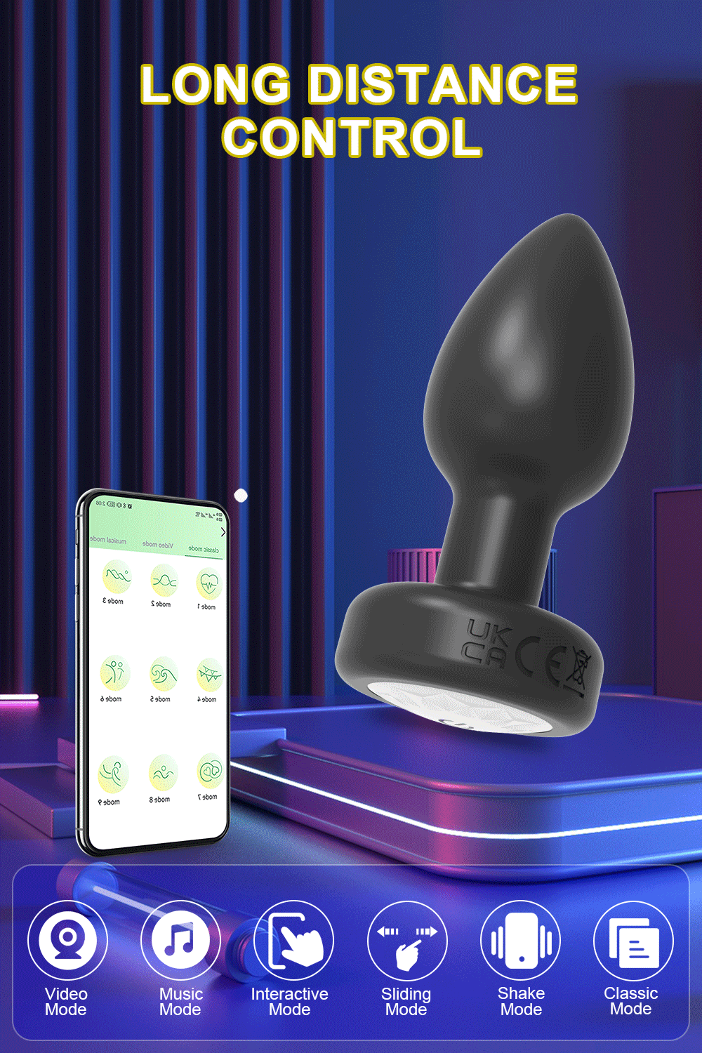 Toy Butt Plug Stimulator Masturbation Penetration Vibrating