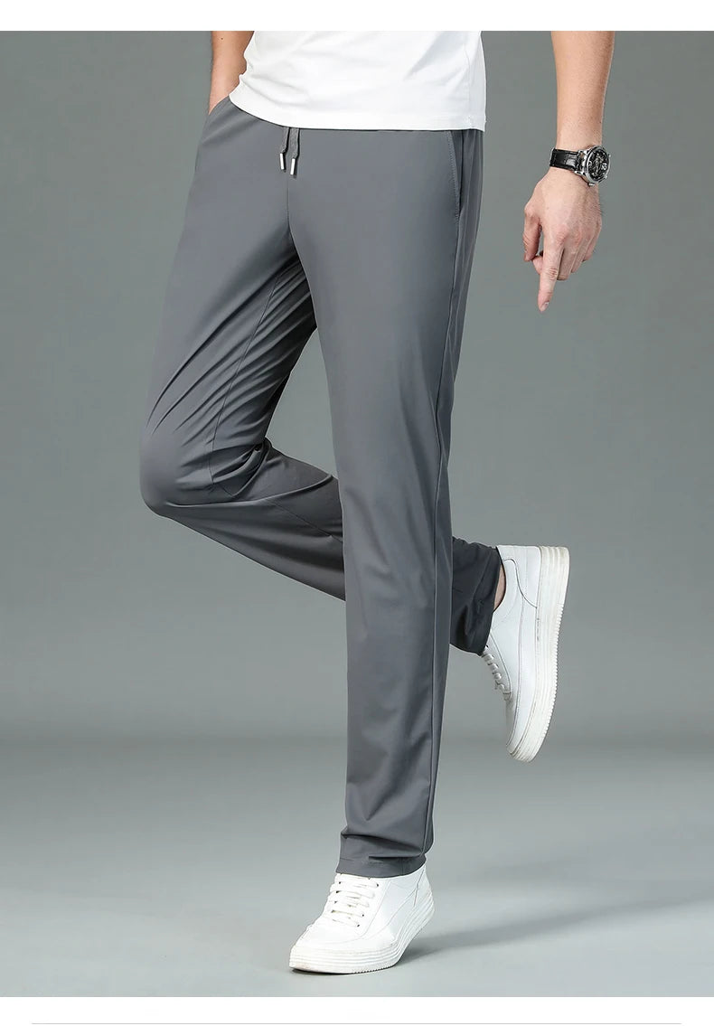 Silk Stretch Casual Fashion Long Pants Pencil