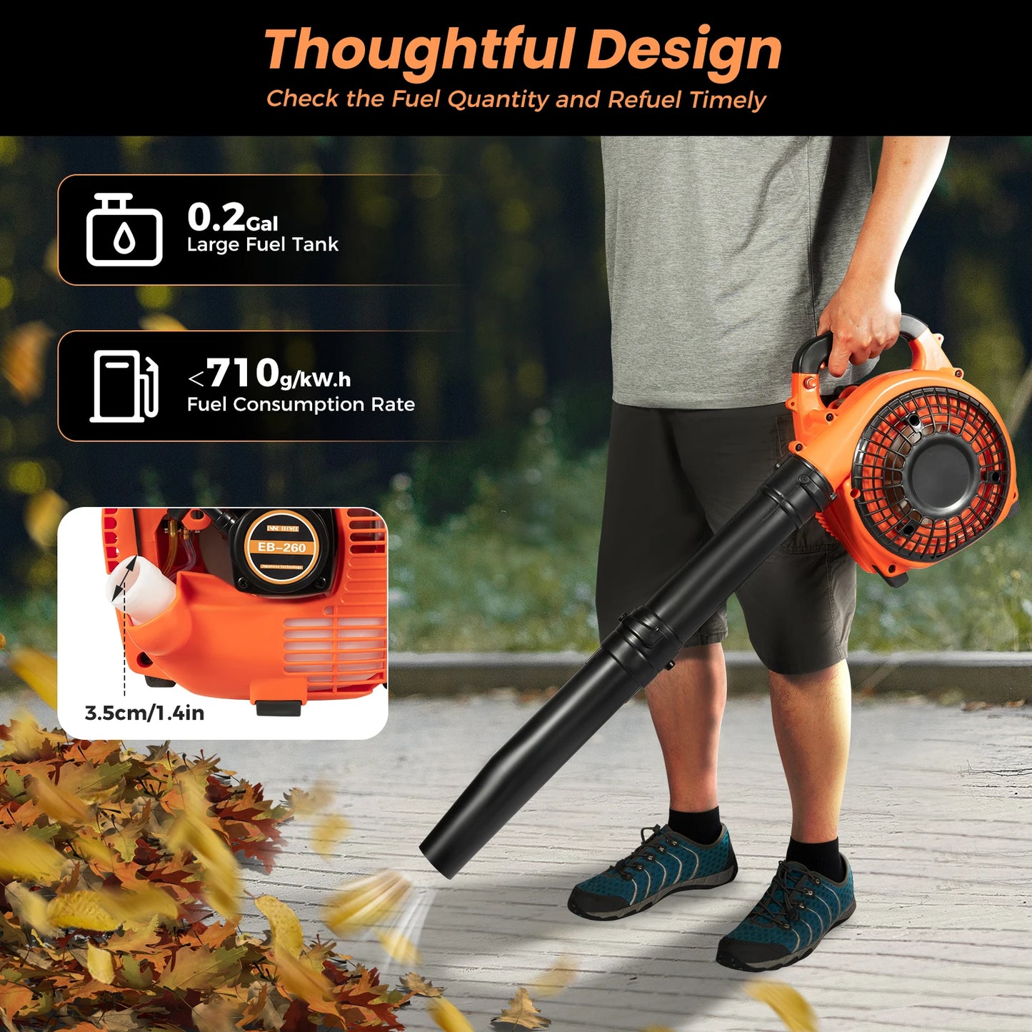 Commercial Handheld Gas Leaf Blower Cleaning Tool