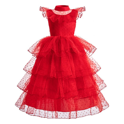 Girls Elsa Anna Dress Princess Carnival Jasmine Rapunzel