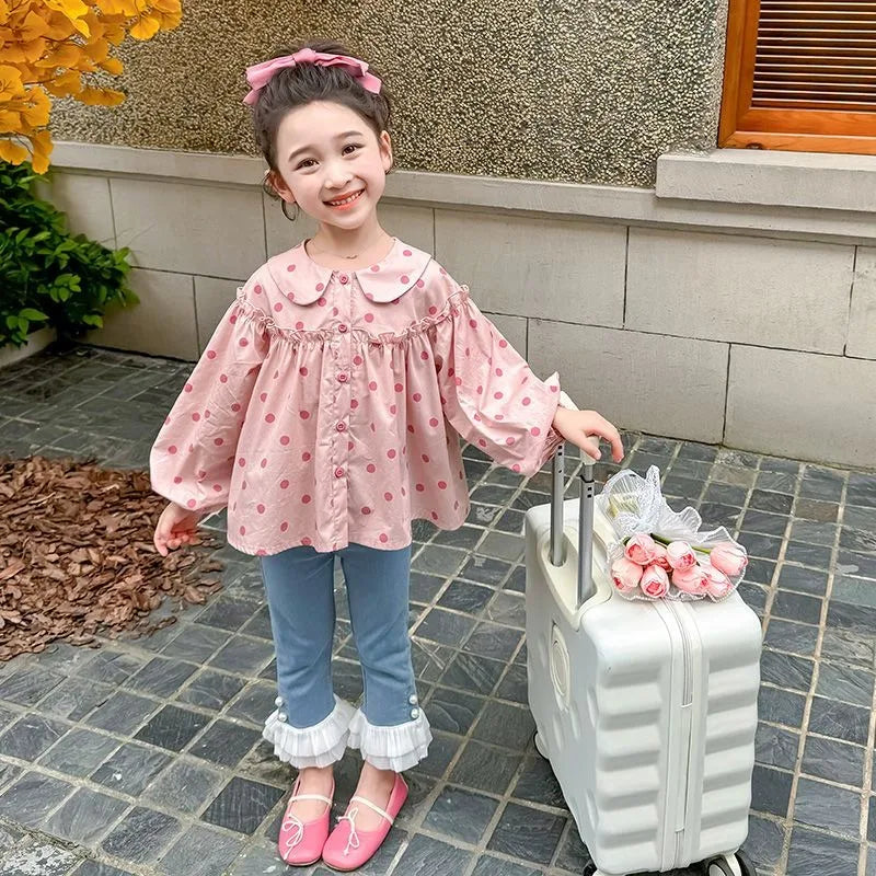 Long Sleeve Blouse with Bow Tie Trendy