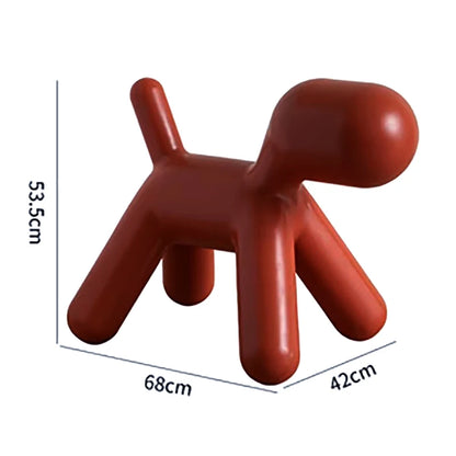 Plastic Children's Chair Cute Cartoon Dog Animal