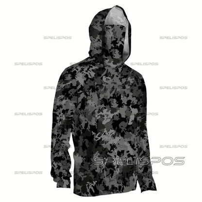 Mens Fishing Hoodie Sailing Shirt Long Sleeve