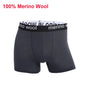 Mens Merino Boxer Briefs Soft Breathable Sports