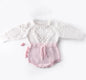 Baby Girls Knitting Romper Red Fashion