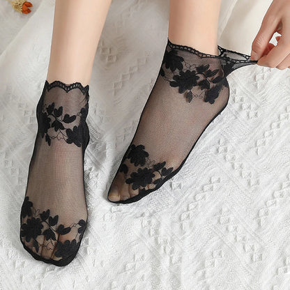 Women's Lace  Ankle Cut Sock