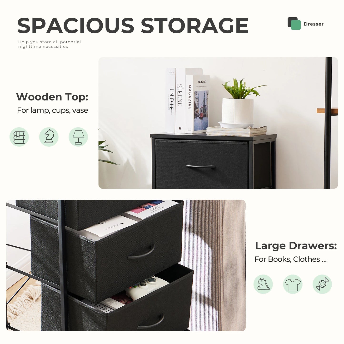 Fabric Living Room Cabinets Steel Frame