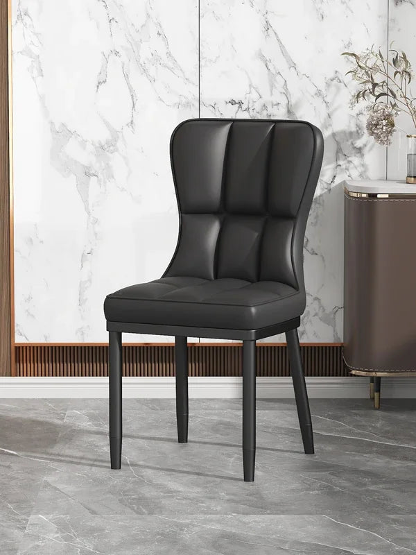 Italian Backrest Luxury Dining Chair Modern Retro