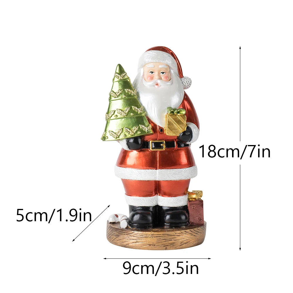 Train Christmas Resin Statue Home Decor Sculpture