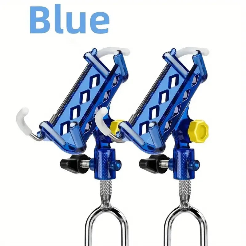 2-piece stainless steel fishing rod holder, 360° adjustable