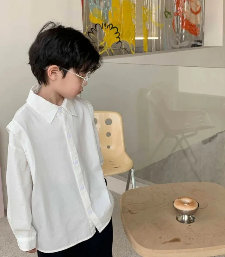 Boys Long Sleeved Stylish Casual Top Fashionable