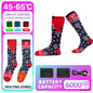 New Heated Winter Thermal Socks, Rechargeable