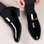 Mens Dress Shoes Formal Business High Gloss