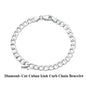 Italian Diamond Cut Cuban Link Chain Necklace