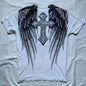 American retro black short sleeved T-shirt men