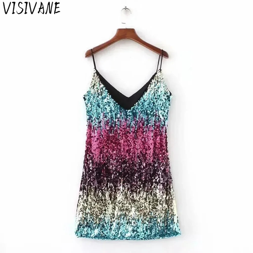Mini Sexy Vintage Elegant Dress for Women