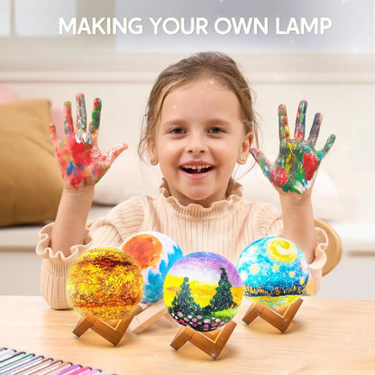 3D Paint Your Own Moon Lamp Kit Galaxy