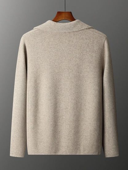 Men's Cashmere Knitted Cardigan Casual Jacket Top