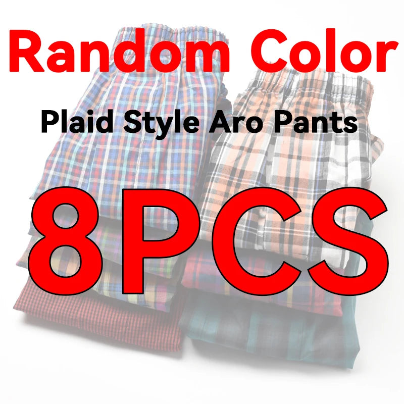 10PCS Cotton Men's Underwear Boxers Large Size