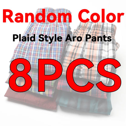 10PCS Cotton Men's Underwear Boxers Large Size