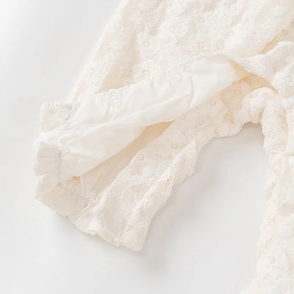 Girl Sweet Princess Rompers Floral Lace  Jumpsuit