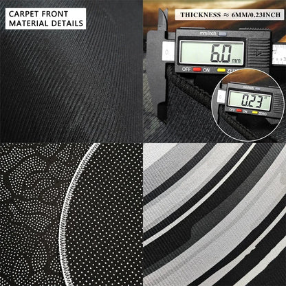 Semi-circular Carpet Outdoor Rug Modern Art