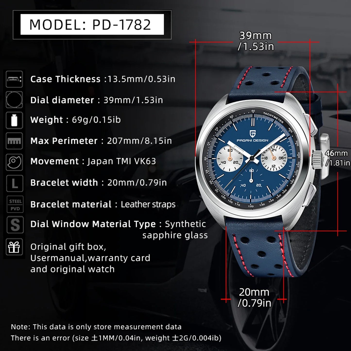 PAGANI DESIGN Retro Luxury Men's Watches Sports