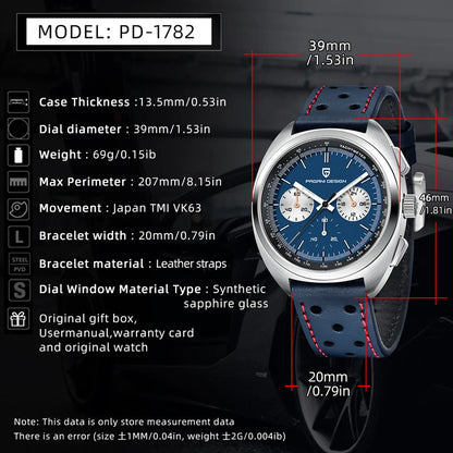 PAGANI DESIGN Retro Luxury Men's Watches Sports