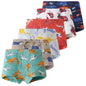 6 Pcs Toddler Boys Cartoon Boxer Briefs Underwear