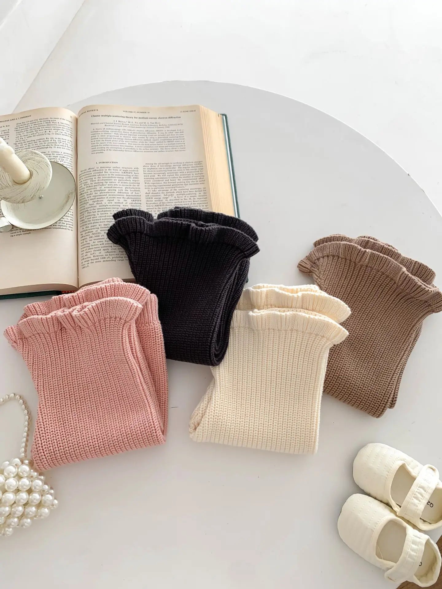 Infant Girl Boot Cut Knitted Pants