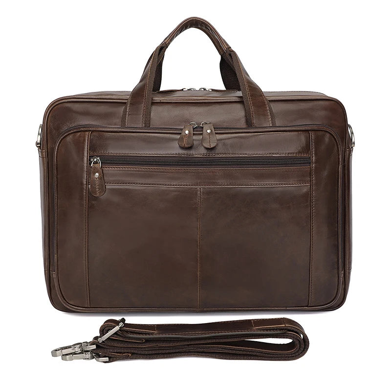 Genuine Leather Men Briefcase Business bag