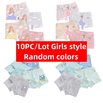 10pc Boys Girls Silk Boxer Cartoon Training Toddler Underwear