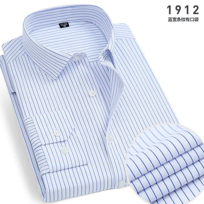 Mens Long-sleeved Non-ironing Anti-wrinkle Shirts