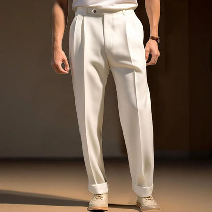 Men s  Fit Dress Pants Solid Color Flat Front