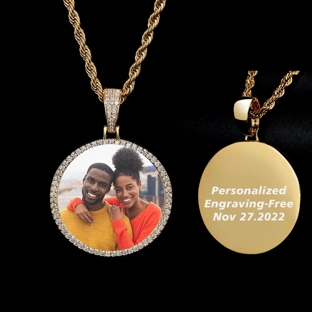 Hip Hop Jewelry Bling CZ Picture Necklace