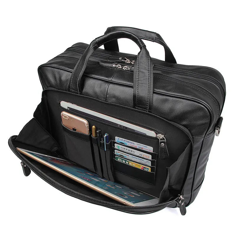 Genuine Leather Men Briefcase Business bag