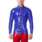 Mens Fashion Zipper Long Sleeve Jacket Turn-down Collar