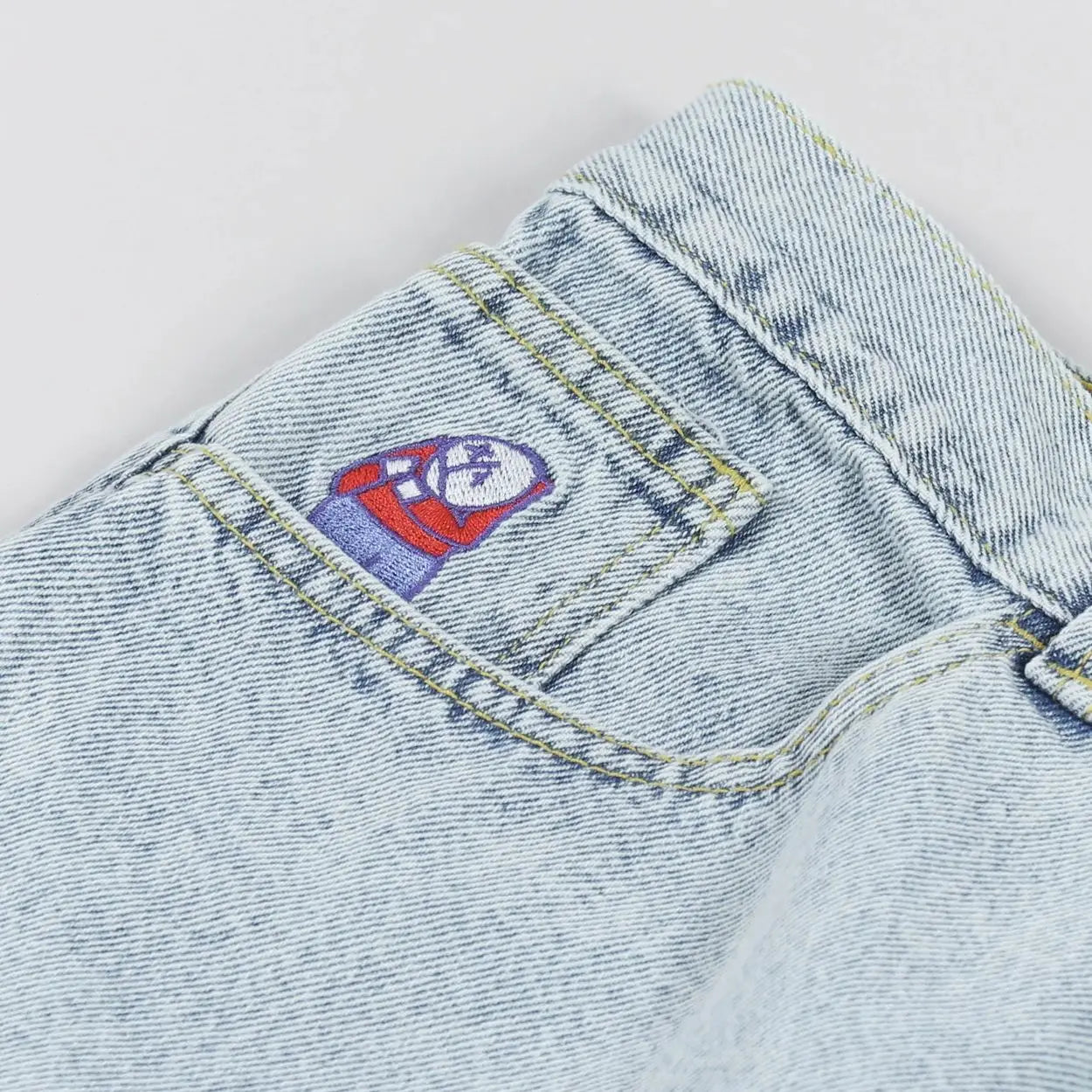 Big Boy Cartoon Graphic Streetwear Denim Shorts Men