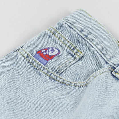Big Boy Cartoon Graphic Streetwear Denim Shorts Men