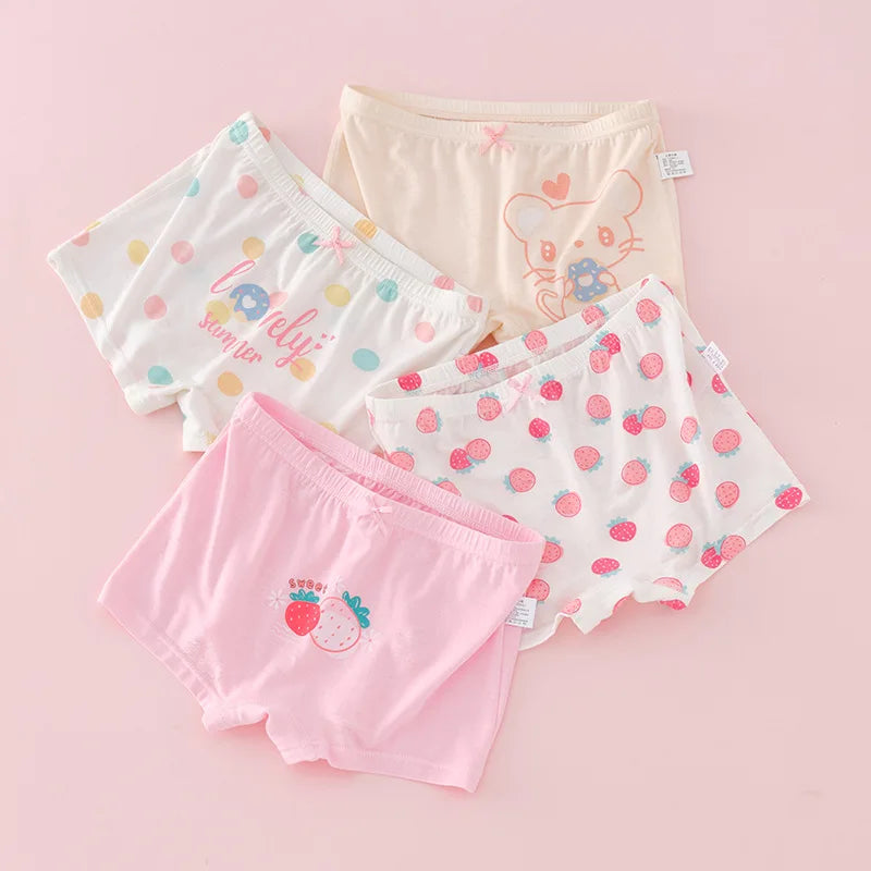 Girl Cotton Briefs Boxers Breathable Comfortable