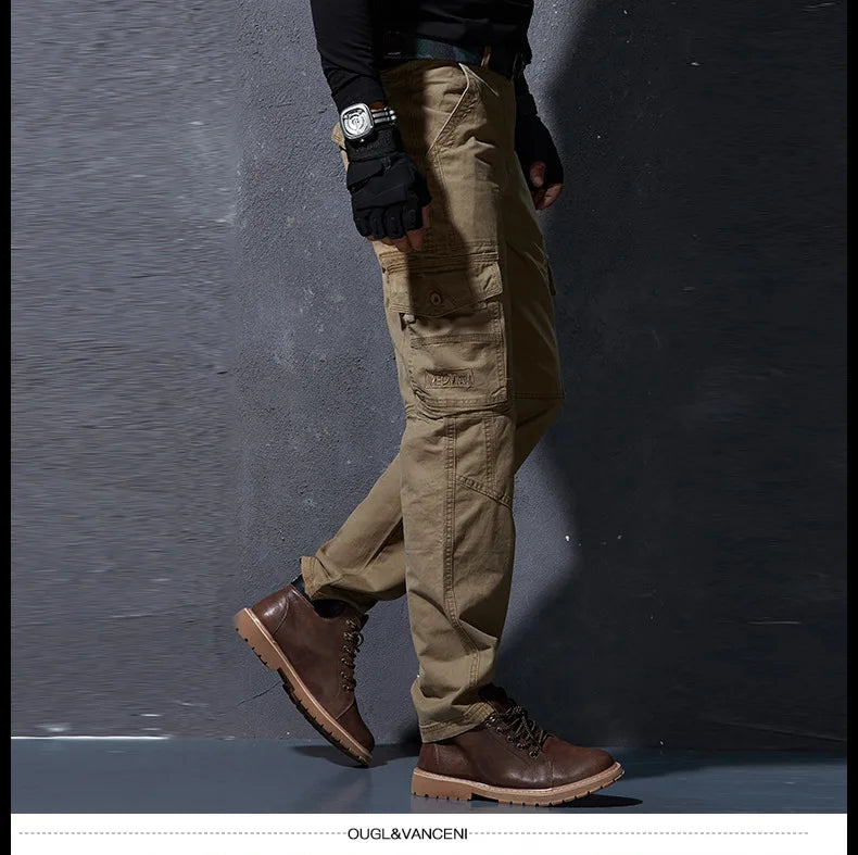 Work Khaki Tactical Pants Men Military Jogger